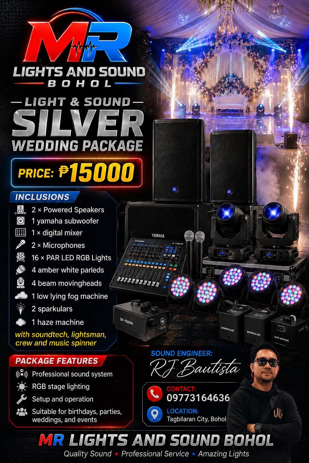 Silver Wedding Package inclusions and price ₱15,000